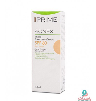 کرم ضد آفتاب رنگی SPF60 بژ طبیعی پریم فاقد چربی