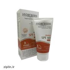 کرم ضدآفتاب هیدرودرم  رنگی spf 60 برای پوست های خشک و حساس